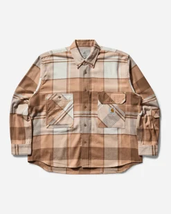 Carhartt WIP Shirts^Men's INVINCIBLE Max Work Shirt Coca Mocha