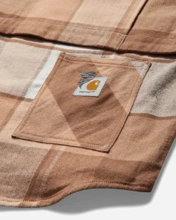 Carhartt WIP Shirts^Men's INVINCIBLE Max Work Shirt Coca Mocha