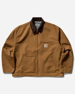 Carhartt WIP Coats And Jackets^Men's INVINCIBLE Reversible Max Detroit Jacket Hamilton Brown / Wolf Grey