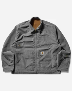 Carhartt WIP Coats And Jackets^Men's INVINCIBLE Reversible Max Detroit Jacket Hamilton Brown / Wolf Grey