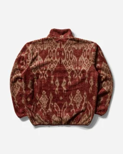 KAPITAL Sweatshirts^Men's Java Kasuri Fleece Pullover Fleece Pullover Red