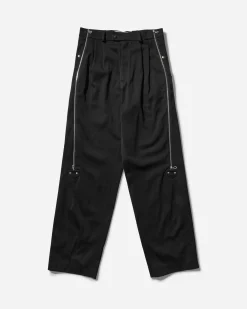 Kiko Kostadinov Pants^Men's Knox Trousers with Zip Raven Black