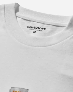 Carhartt WIP T-Shirts^Men's Label Script T-Shirt White
