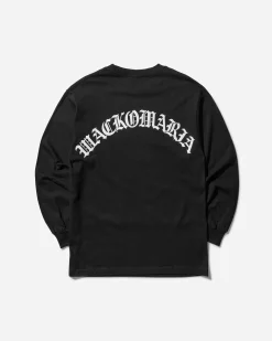 WACKO MARIA T-Shirts^Men's Logo Longsleeve T-Shirt (Type-1) Black