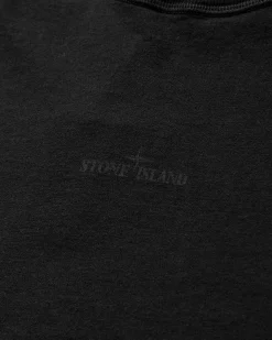 Stone Island T-Shirts^Men's Logo Printed Longsleeve T-Shirt Black