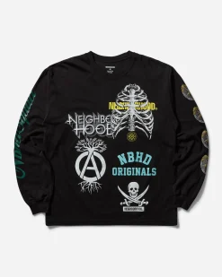 Neighborhood T-Shirts^Men's LS-17 Longsleeve T-Shirt Black
