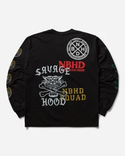 Neighborhood T-Shirts^Men's LS-17 Longsleeve T-Shirt Black