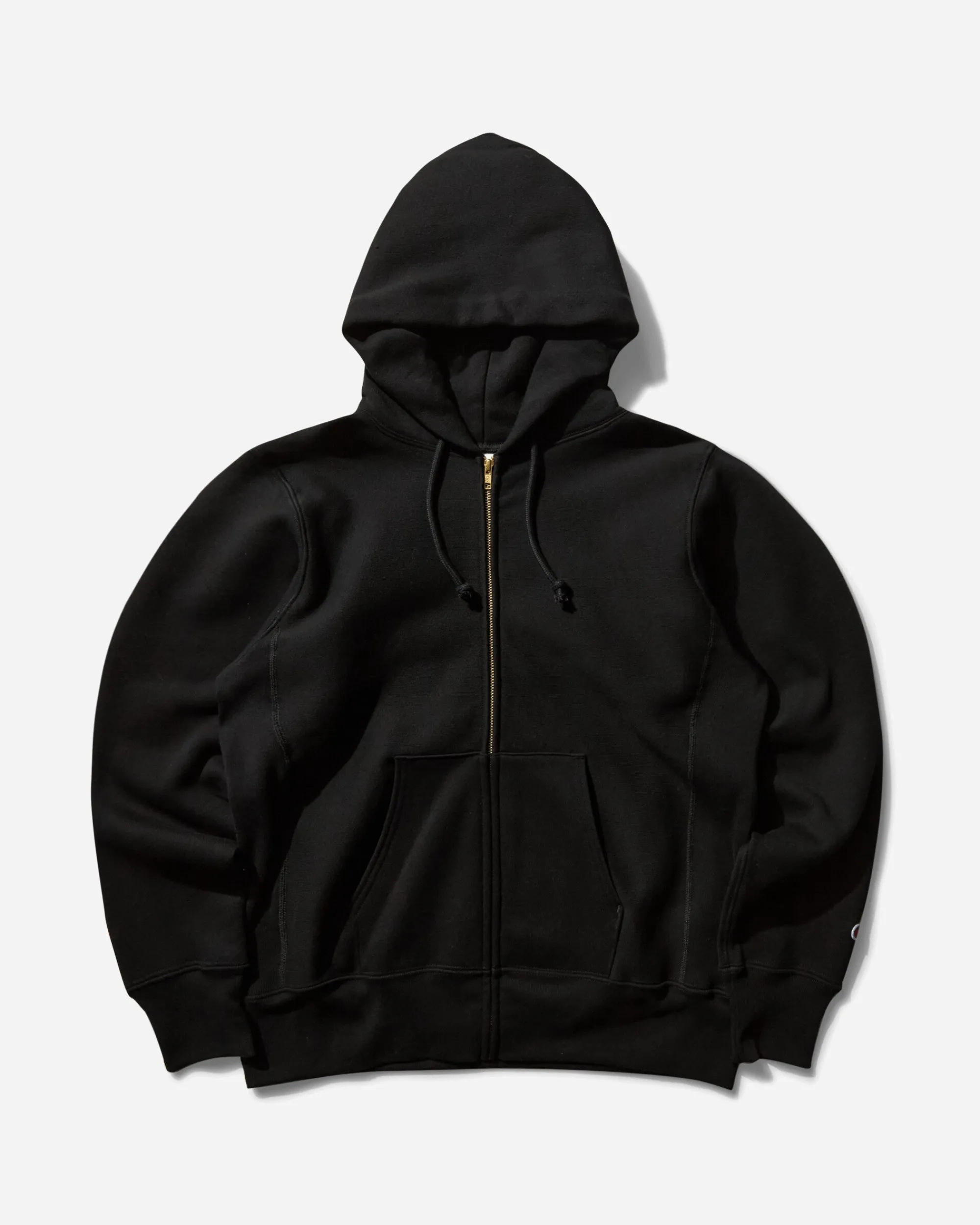 Champion Sweatshirts^Men's Made in USA Full Zip Hoodie Silver Black