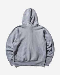 Champion Sweatshirts^Men's Made in USA Full Zip Hoodie Silver Grey