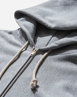 Champion Sweatshirts^Men's Made in USA Full Zip Hoodie Silver Grey