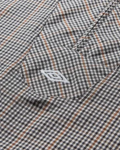 Umbro Coats And Jackets|Coats And Jackets^Men's Masked Checked Anorak Brown / Black Check