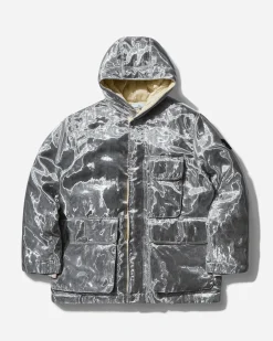 Stone Island Coats And Jackets^Men's Metal Mesh PVD Nanotechnology Padded Jacket Grey