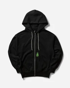 No Problemo Sweatshirts^Men's Mini Alien Zip Through Hoodie Black