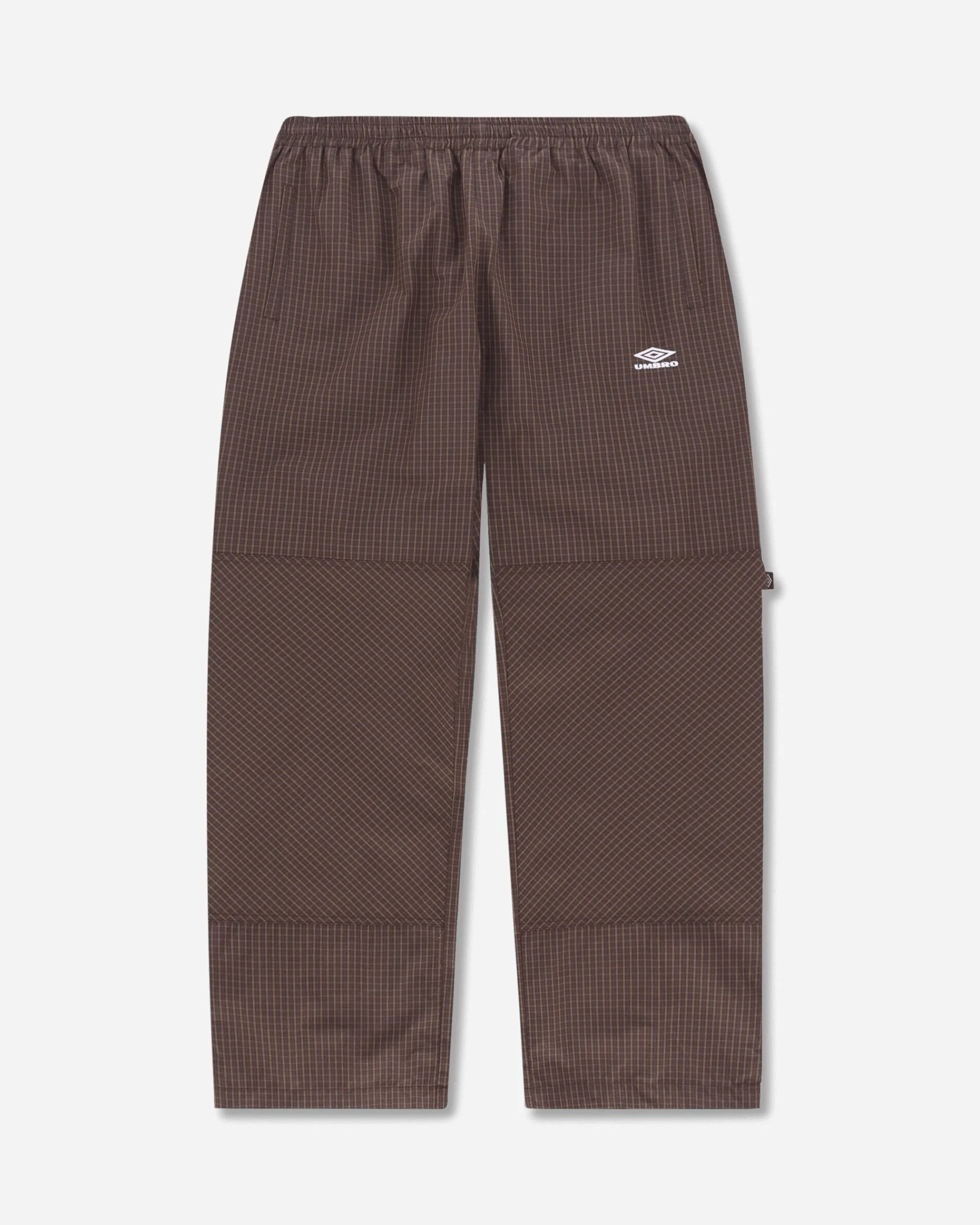 Umbro Pants|Pants^Men's Mini Check Double Knee Pants Brown