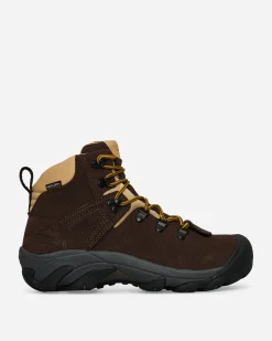 Keen Boots^Men's Mountain Research Pyrenees Waterproof Hiking Boots Brown
