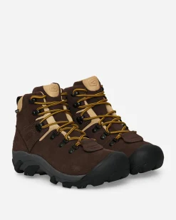 Keen Boots^Men's Mountain Research Pyrenees Waterproof Hiking Boots Brown