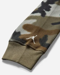 Nike Jordan T-Shirts^Men's MVP Camo Longsleeve Top Light Olive / Sail