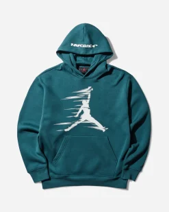 Nike Jordan Coats And Jackets^Men's MVP Fleece Pullover Hoodie Oxidized Green / Sail