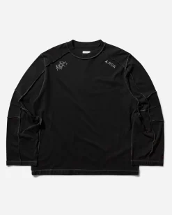 ROA T-Shirts^Men's Nightfall Inside Out Long Sleeve T-Shirt Black