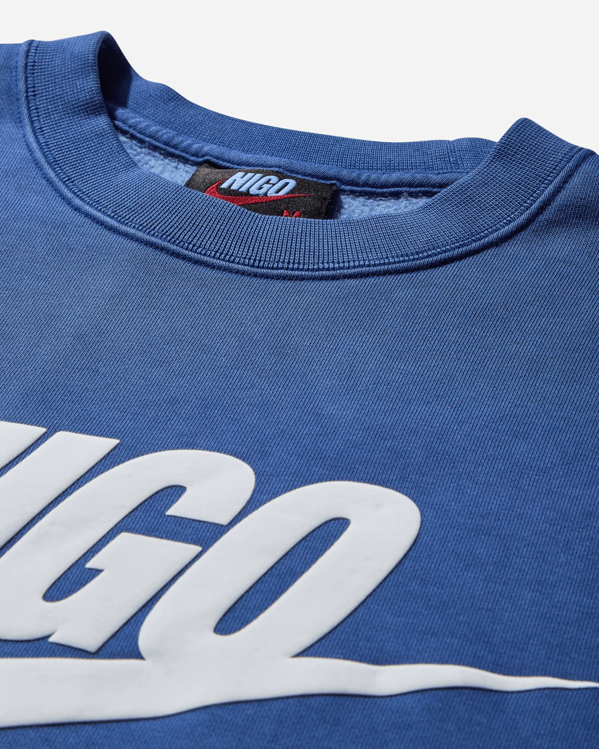 Nike Sweatshirts^Men's Nigo Fleece Crewneck Sweatshirt Blue Void / White
