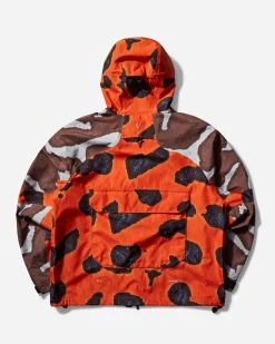 Nike Coats And Jackets^Men's NOCTA Opal Deep Cover GORE-TEX Jacket Safety Orange / Off White / Brown