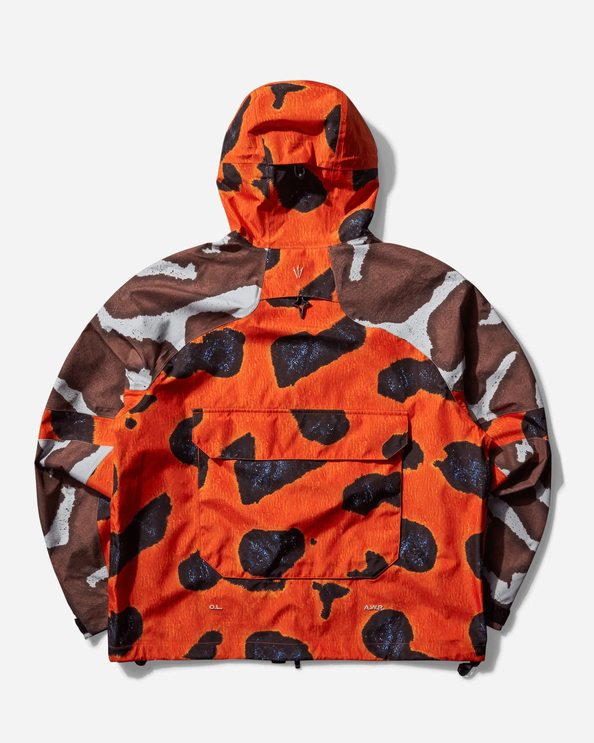 Nike Coats And Jackets^Men's NOCTA Opal Deep Cover GORE-TEX Jacket Safety Orange / Off White / Brown