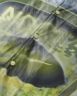 Nike Shirts^Men's NOCTA Opal Tito Neeks Button Down Oil Green