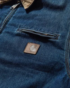 Carhartt WIP Coats And Jackets^Men's OG Detroit Jacket Blue (Worn Used Wash)