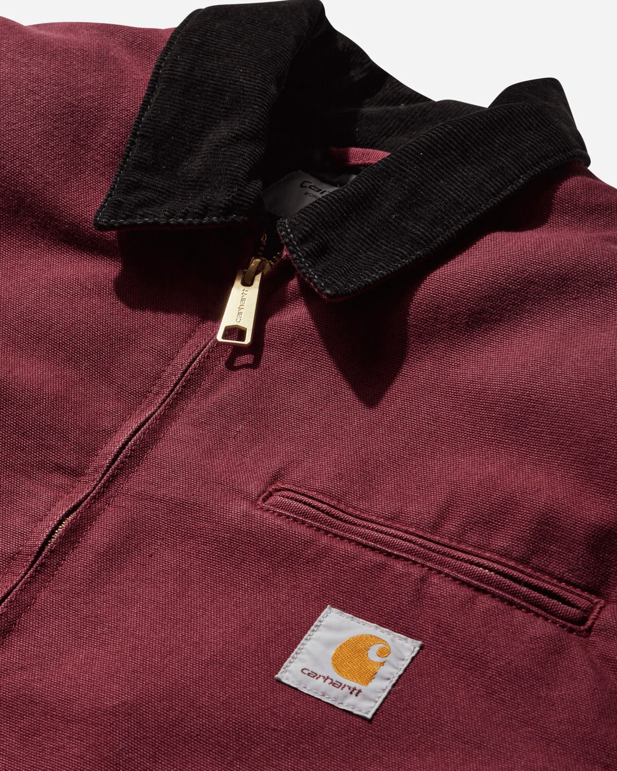 Carhartt WIP Coats And Jackets^Men's OG Detroit Jacket Malbec / Black (Aged Canvas)