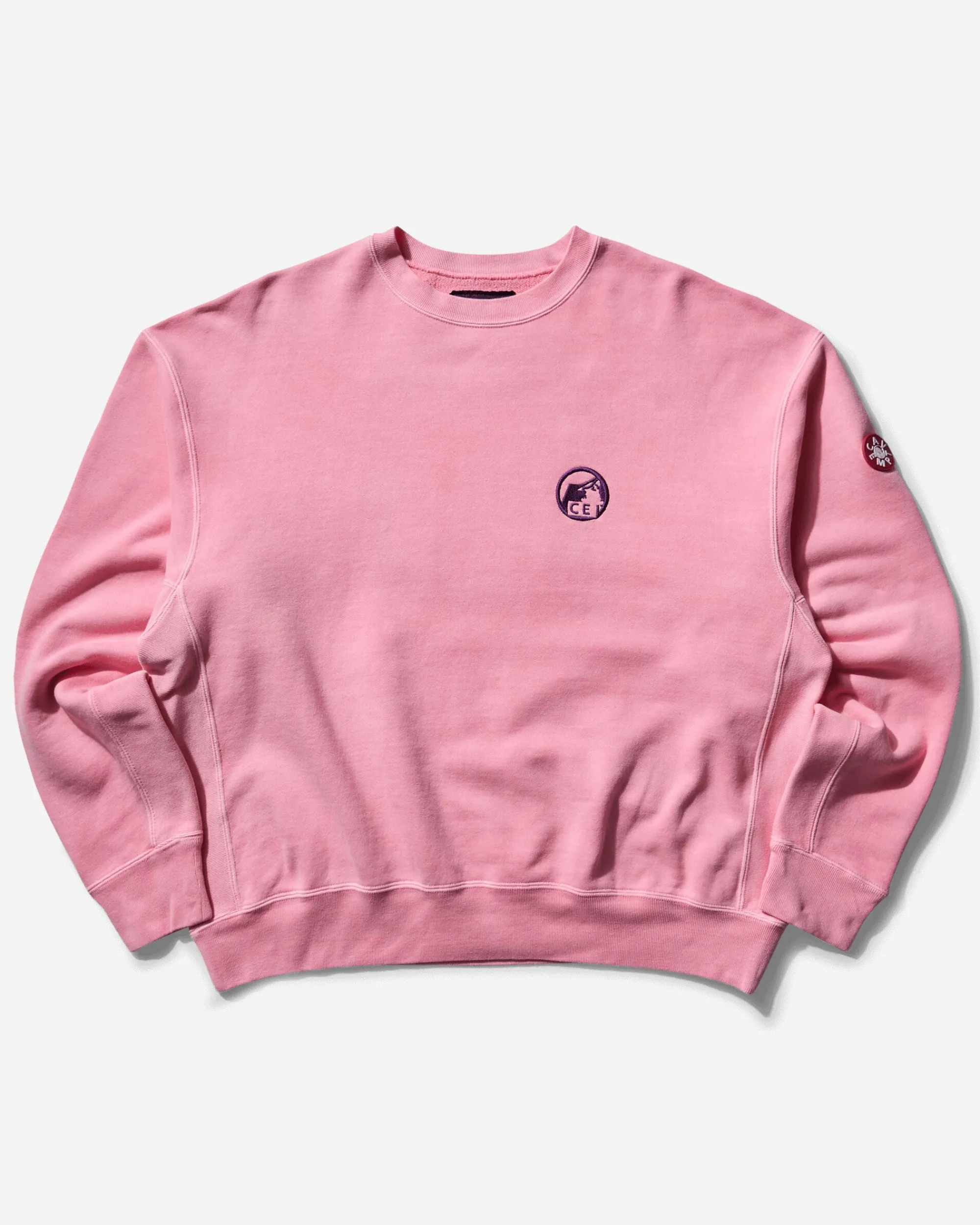 Cav Empt Sweatshirts|Sweatshirts^Men's Overdye Pre Cog Crewneck Sweatshirt Pink