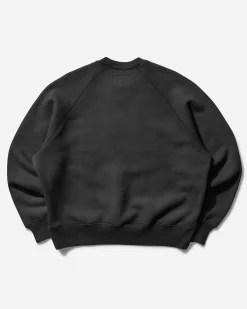 Stüssy Sweatshirts|Sweatshirts^Men's Overlock Varsity Raglan Crewneck Sweatshirt Washed Black