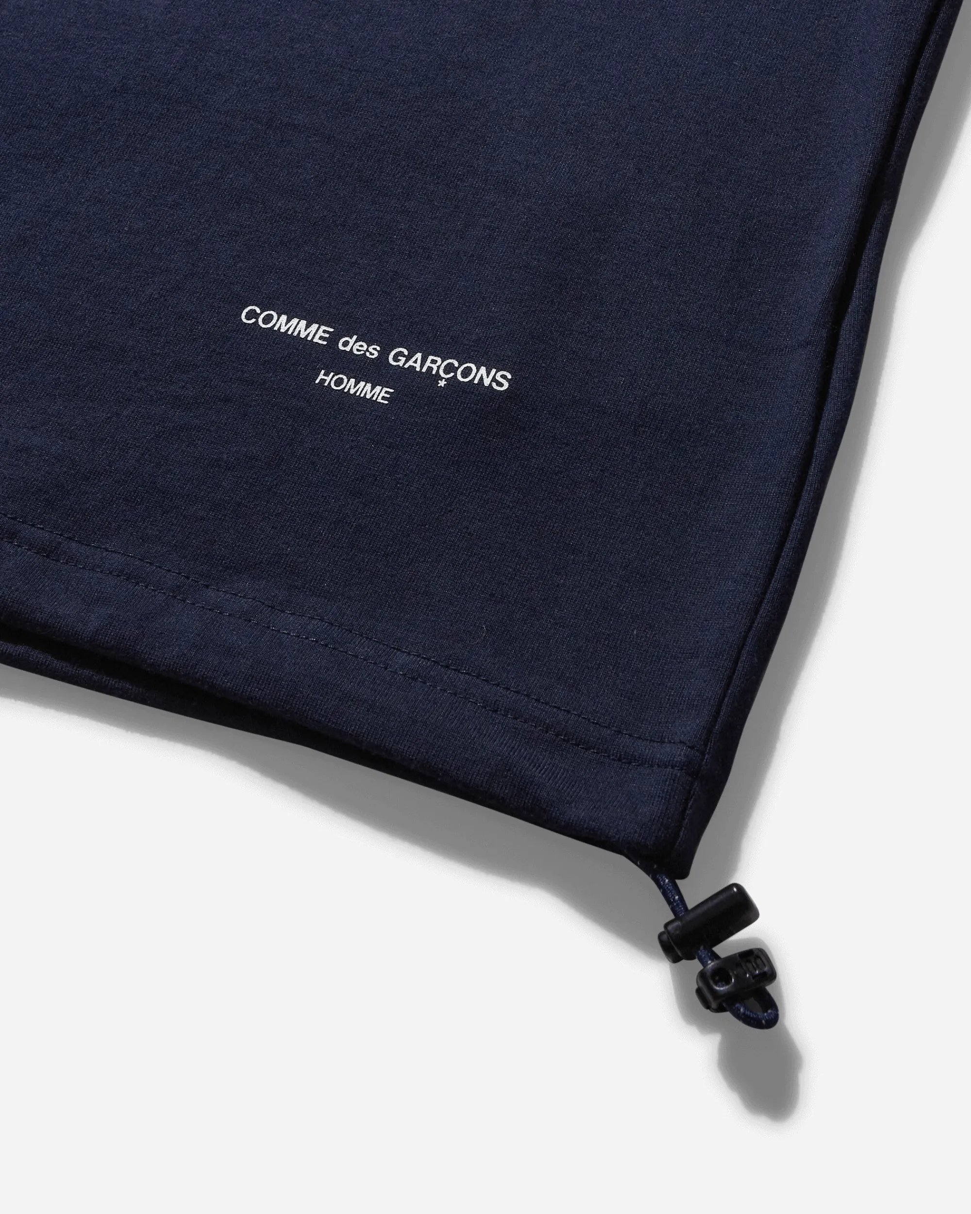 Comme Des Garçons Homme T-Shirts^Men's Oversized Drawstring Logo T-Shirt Navy