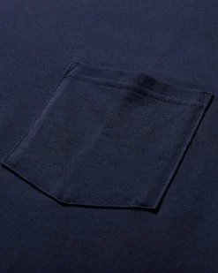 Comme Des Garçons Homme T-Shirts^Men's Oversized Drawstring Logo T-Shirt Navy