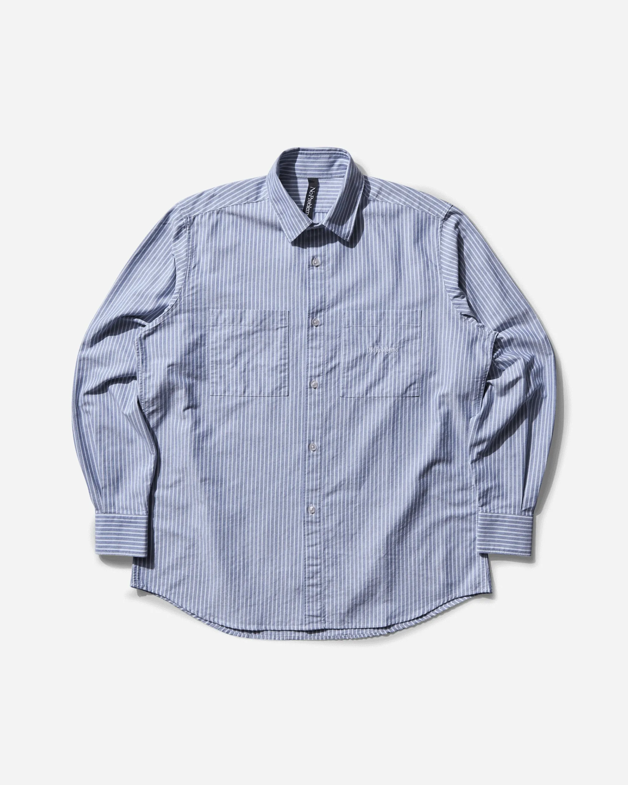No Problemo Shirts^Men's Oxford Stripe Shirt White
