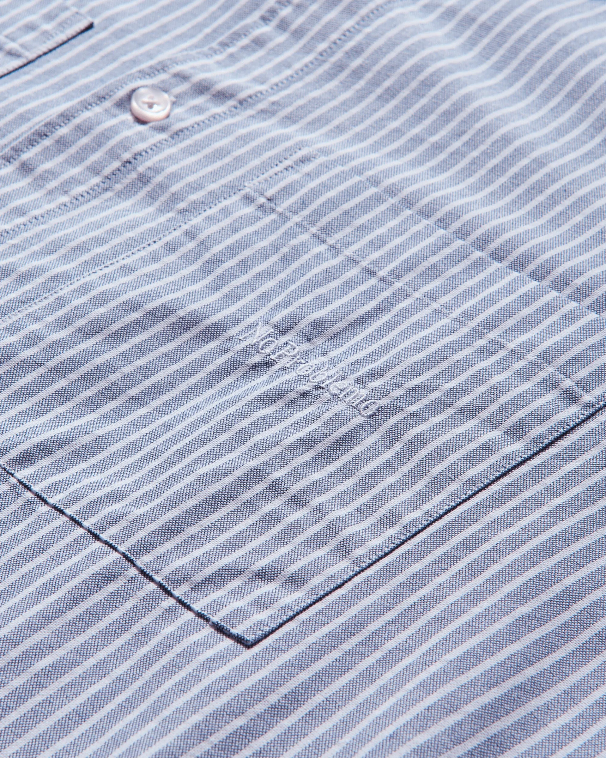 No Problemo Shirts^Men's Oxford Stripe Shirt White