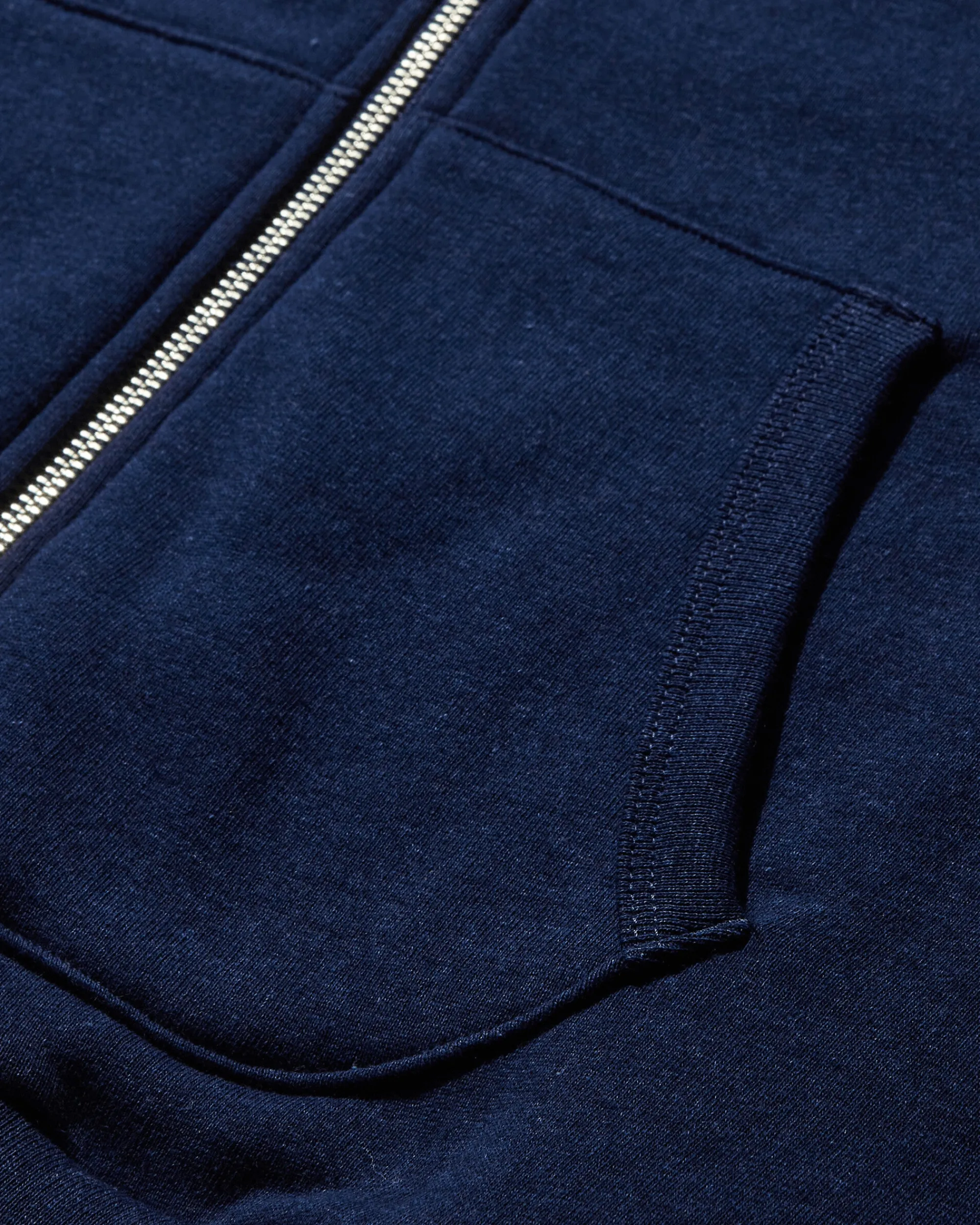 Brain Dead Sweatshirts^Men's Padded Elbow Zip-Up Hoodie Indigo