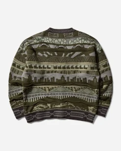 WTAPS Knitwear^Men's Palmer 813 Cardigan Olive Drab