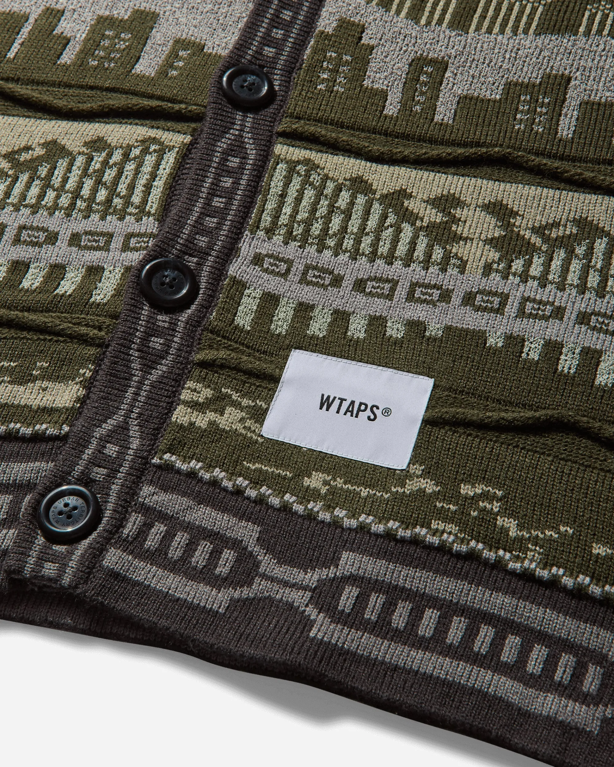WTAPS Knitwear^Men's Palmer 813 Cardigan Olive Drab