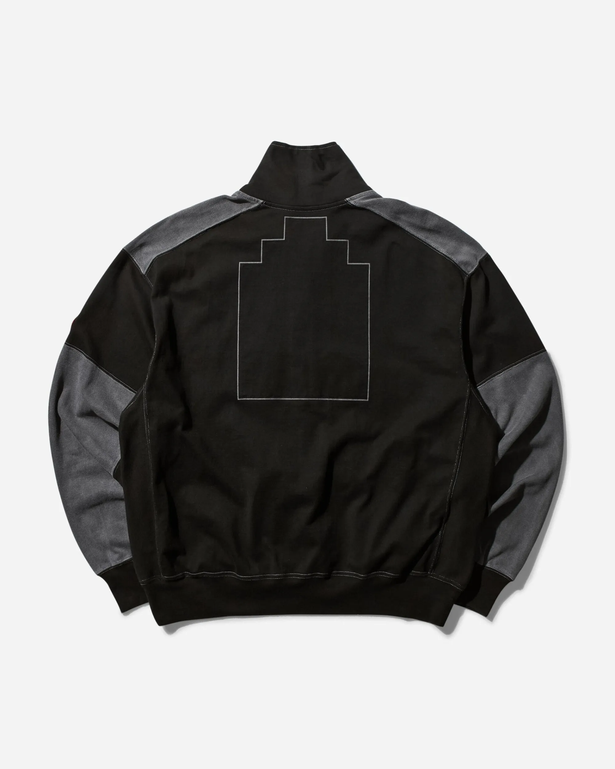 Cav Empt Sweatshirts^Men's Paneled Light Zip Sweatshirt Black