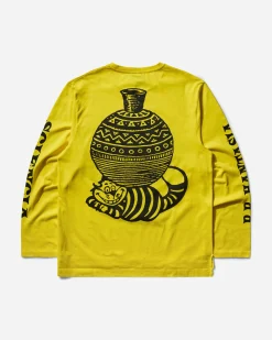 Public Possession T-Shirts^Men's Phantasia Sciencia Longsleeve T-Shirt Yellow