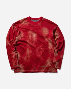 and wander Knitwear^Men's Printed Octa Pullover Red