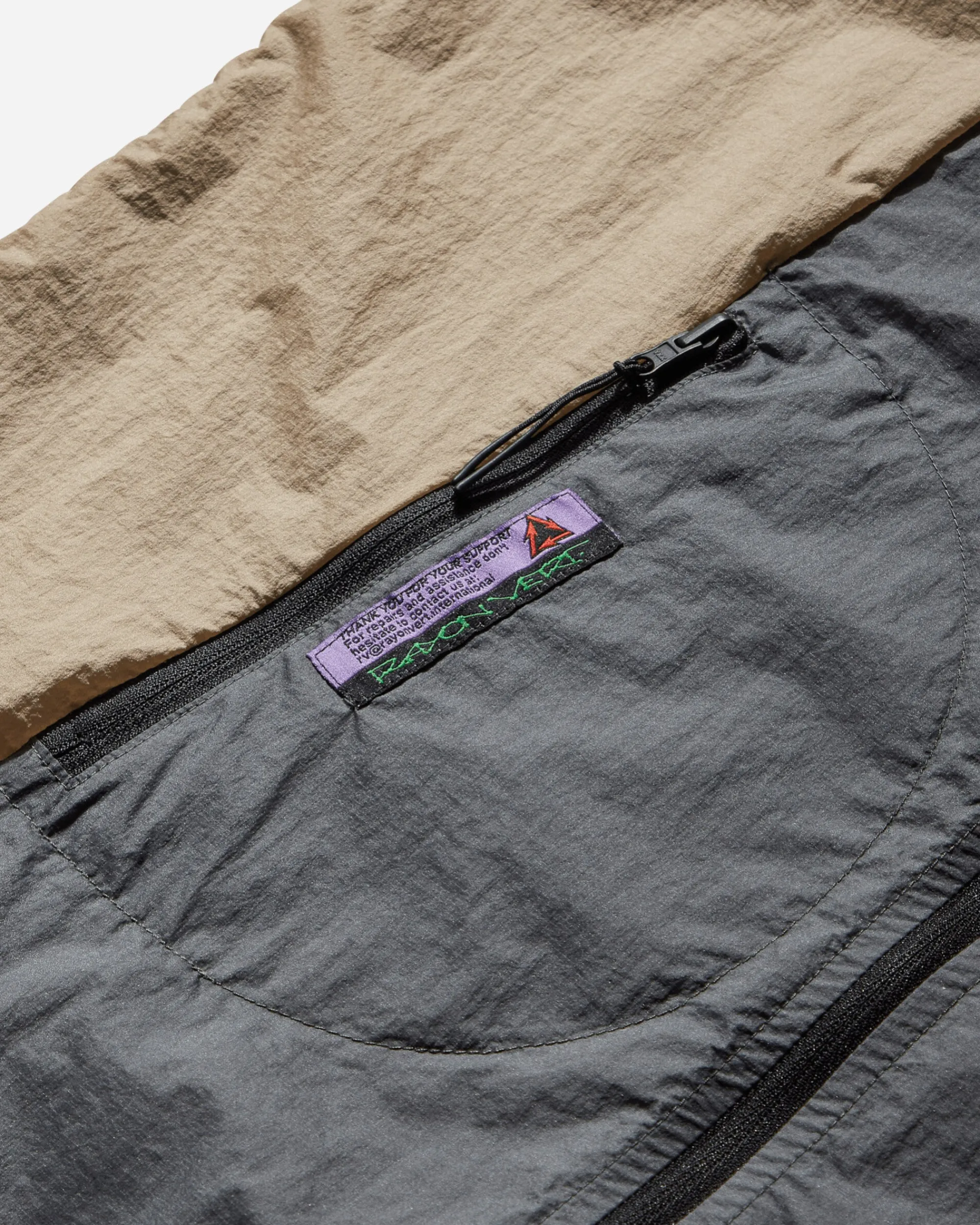 Rayon Vert Coats And Jackets^Men's Recycled Windproof Hooded Jacket Cave Grey