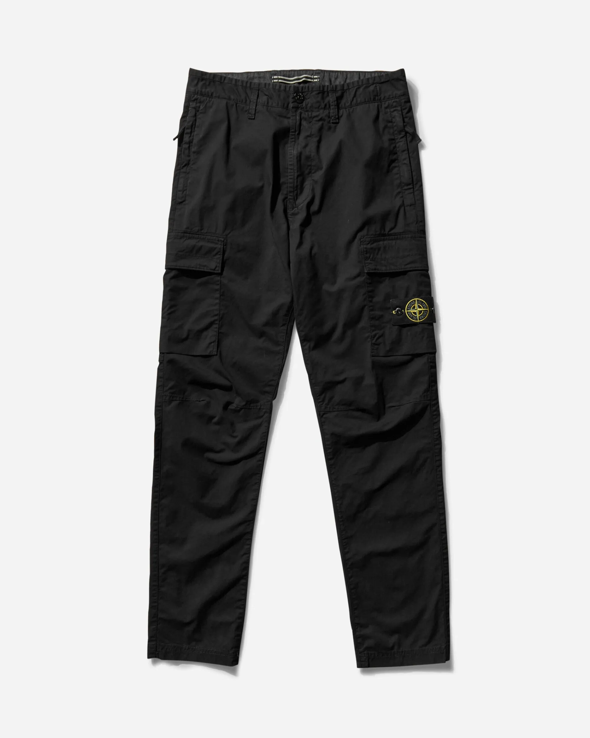 Stone Island Pants^Men's Regular Tapered Cargo Trousers Black