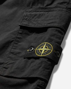 Stone Island Pants^Men's Regular Tapered Cargo Trousers Black
