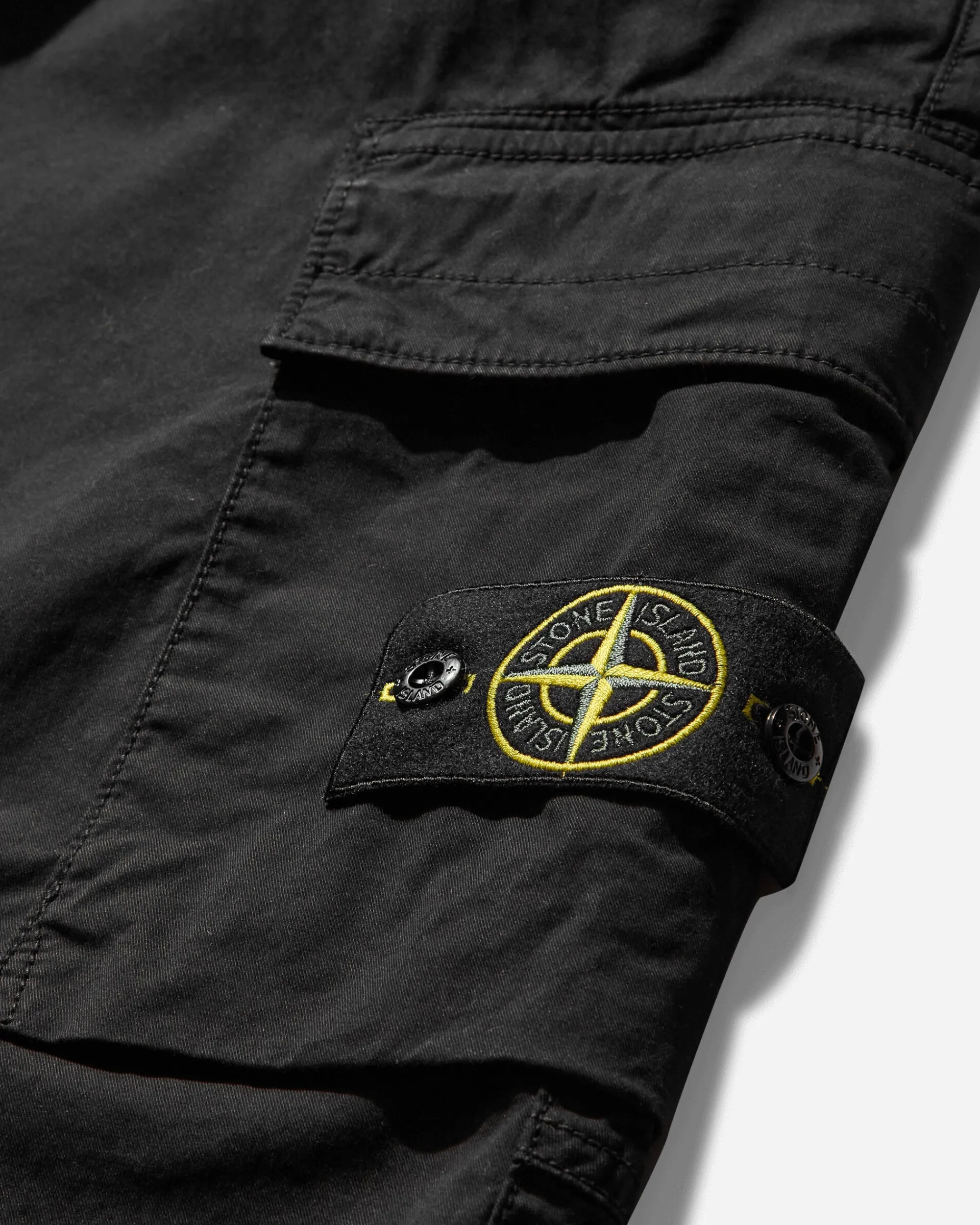 Stone Island Pants^Men's Regular Tapered Cargo Trousers Black