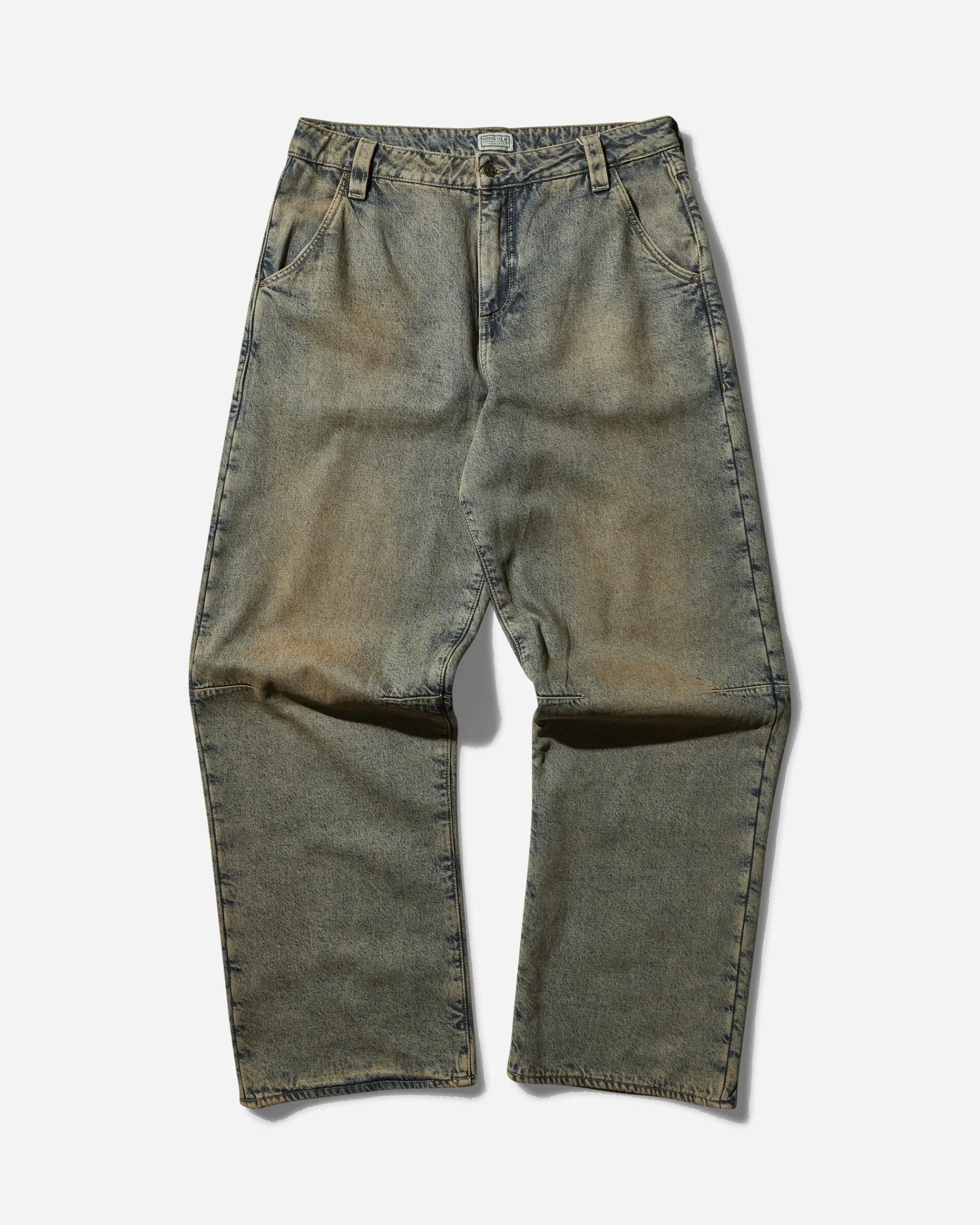 Guess USA Pants^Men's Relaxed Flannel Pants Coated Heavy Stone Washed