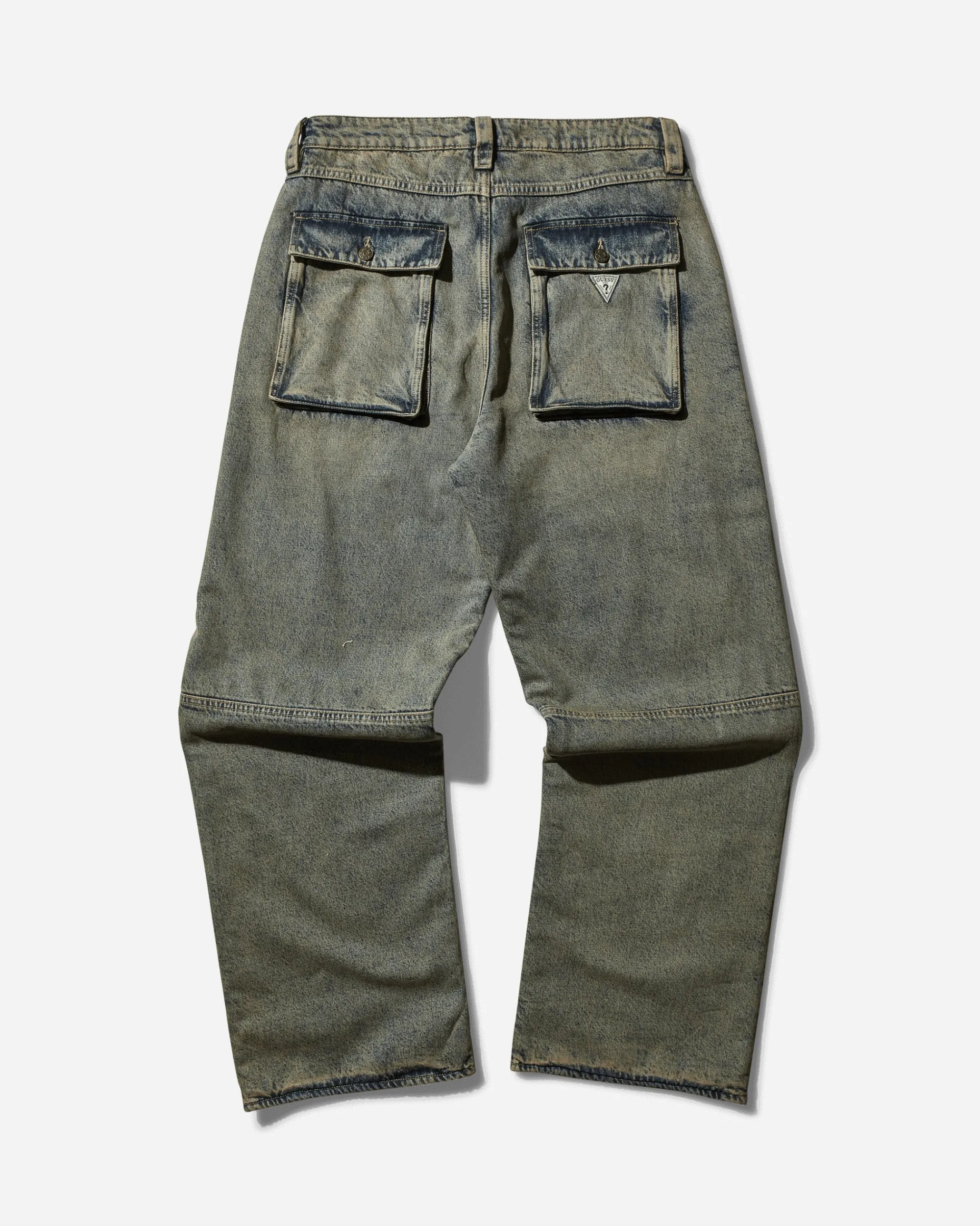 Guess USA Pants^Men's Relaxed Flannel Pants Coated Heavy Stone Washed