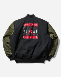 Nike Jordan Coats And Jackets^Men's Renegade Jacket Off Noir / Medium Olive