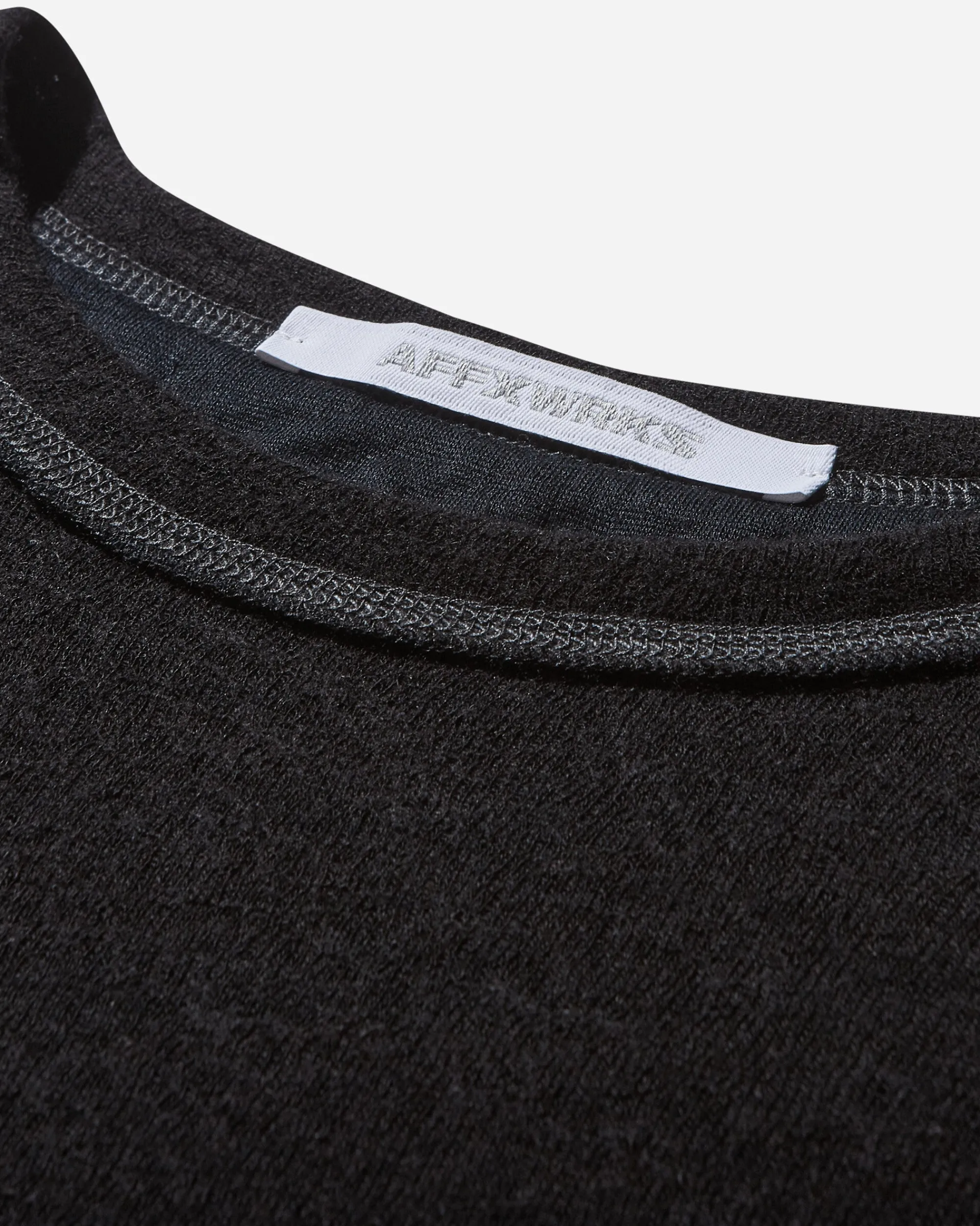 AFFXWRKS Knitwear^Men's Reversible Boxed Pullover Black / Navy