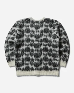 Needles Knitwears|Knitwear^Men's Rose Mohair Cardigan Ice White